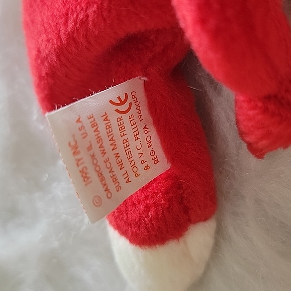 TY BEANIE BABY Red Bull "Snort" Collectible Plush - Picture 4 of 6